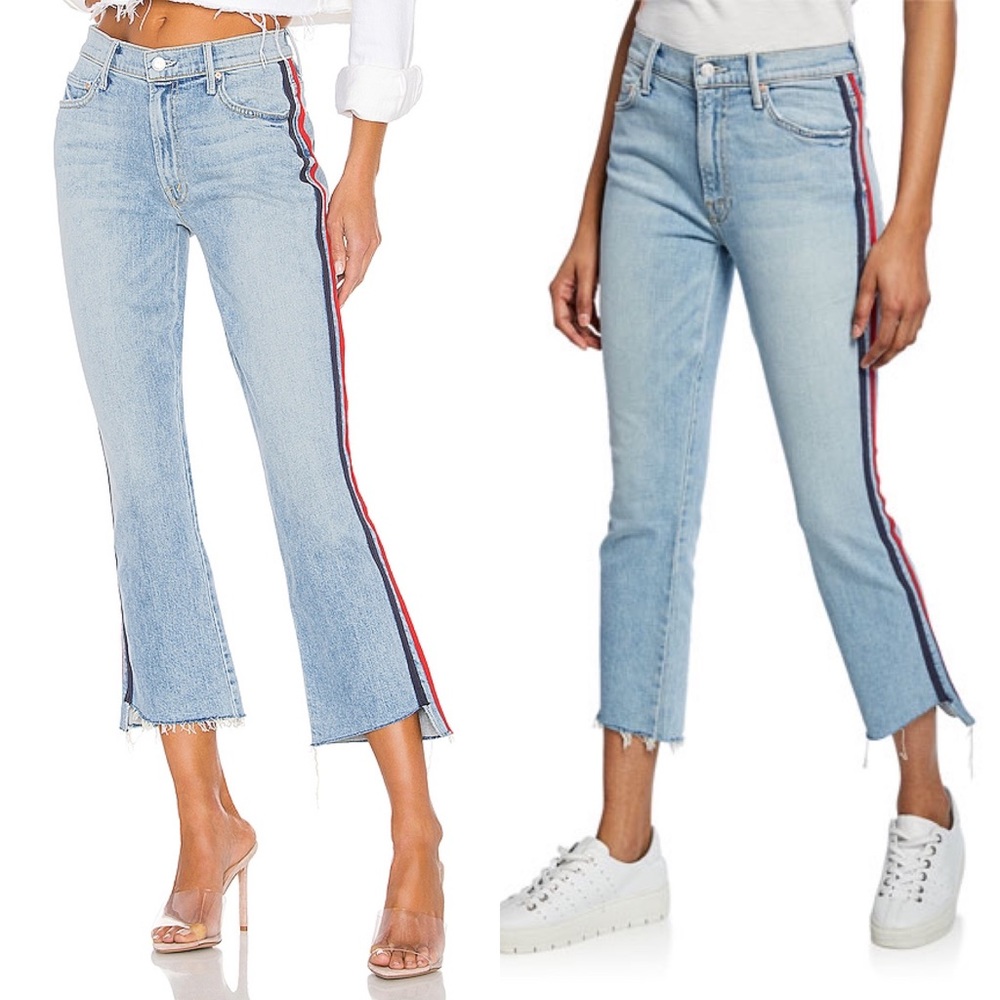 MOTHER DENIM • nwt • light wash insider crop